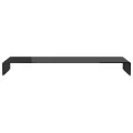 Meuble TV/ Support pour moniteur 120 x 30 x 13 cm Verre Noir