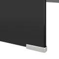 Meuble TV/ Support pour moniteur 120 x 30 x 13 cm Verre Noir