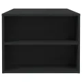 Table basse Noir 102x55x42 cm Bois d'ingénierie