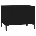 Table basse Noir 60x44,5x45 cm Bois d'ingénierie