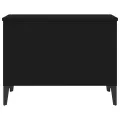 Table basse Noir 60x44,5x45 cm Bois d'ingénierie
