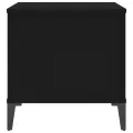Table basse Noir 60x44,5x45 cm Bois d'ingénierie