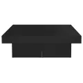 Table basse Noir 90x90x28 cm Aggloméré