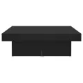 Table basse Noir 90x90x28 cm Aggloméré