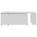 Table basse Blanc 150x50x35 cm Bois d'ingénierie