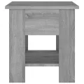Table basse Sonoma gris 40x40x42 cm Bois d'ingénierie
