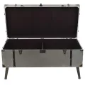 Table basse MDF et aluminium 102 x 51 x 47,5 cm