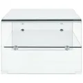 Table basse Clair 98 x 45 x 31 cm Verre trempé