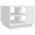 Table basse Blanc 55x55x43 cm Aggloméré