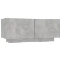 Table de chevet Gris béton 100x35x40 cm Aggloméré