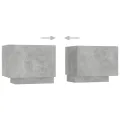 Table de chevet Gris béton 100x35x40 cm Aggloméré