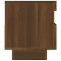 Meuble TV avec lumières LED chêne marron 80x35x40 cm