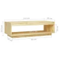 Table basse 110x50x33,5 cm bois de pin massif