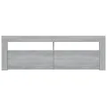 Meuble TV avec lumières LED sonoma gris 120x35x40 cm