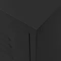 Meuble TV Noir 105x35x50 cm Acier