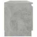 Meuble TV avec lumières LED gris béton 120x30x35,5 cm