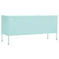 Meuble TV Vert menthe 105x35x50 cm Acier