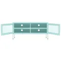 Meuble TV Vert menthe 105x35x50 cm Acier