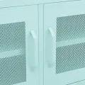 Meuble TV Vert menthe 105x35x50 cm Acier