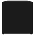 Meuble TV Noir 80x34x36 cm Aggloméré