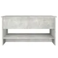 Table basse Gris béton 80x50x40 cm Bois d'ingénierie