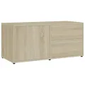 Meuble TV Chêne sonoma 80x34x36 cm Aggloméré