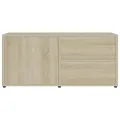 Meuble TV Chêne sonoma 80x34x36 cm Aggloméré