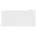 Tables de chevet flottantes 2 pcs Blanc 40x30x15 cm Aggloméré