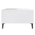Table basse Blanc 103,5x60x35 cm Aggloméré