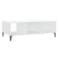 Table basse Blanc 103,5x60x35 cm Aggloméré