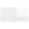 Ensemble de meubles TV 6 pcs Blanc brillant Aggloméré