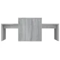 Ensemble table basse Sonoma gris 100x48x40 cm Bois d'ingénierie