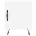 Tables de chevet 2 pcs blanc 40x40x50 cm bois d’ingénierie