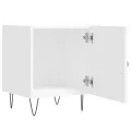 Tables de chevet 2 pcs blanc 40x40x50 cm bois d’ingénierie