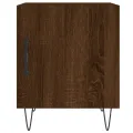 Tables de chevet 2pcs chêne marron 40x40x50cm bois d'ingénierie