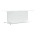 Table basse Blanc 102x55,5x40 cm Aggloméré