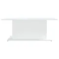 Table basse Blanc 102x55,5x40 cm Aggloméré