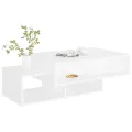 Table basse Blanc 105x55x32 cm Aggloméré