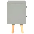 Tables de chevet 2 pcs Gris 40 x 30 x 50 cm Pin massif