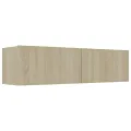Meuble TV Chêne sonoma 120x30x30 cm Aggloméré