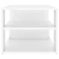 Table basse Blanc brillant 100x50x40 cm Aggloméré