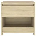 Table de chevet Chêne sonoma 40x30x39 cm Aggloméré
