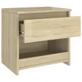 Table de chevet Chêne sonoma 40x30x39 cm Aggloméré