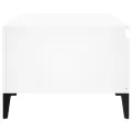 Table basse Blanc 90x50x36,5 cm Bois d'ingénierie