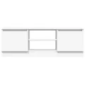 Meuble TV avec porte Blanc 102x30x36 cm