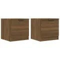 Tables de chevet 2 pcs Chêne marron 40x39x40 cm