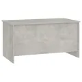 Table basse Gris béton 102x55,5x52,5 cm Bois d'ingénierie