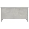 Table basse Gris béton 102x55,5x52,5 cm Bois d'ingénierie