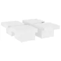 Table basse Blanc 90x90x28 cm Aggloméré