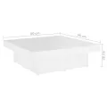 Table basse Blanc 90x90x28 cm Aggloméré